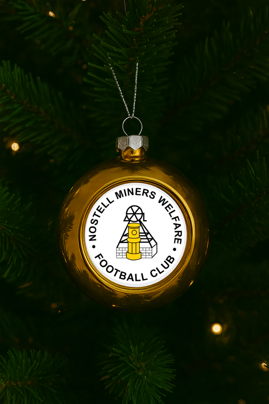 Nostell Miners Welfare FC Xmas Bauble - Gold