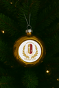 Kirkburton Cricket Club Xmas Bauble - Gold