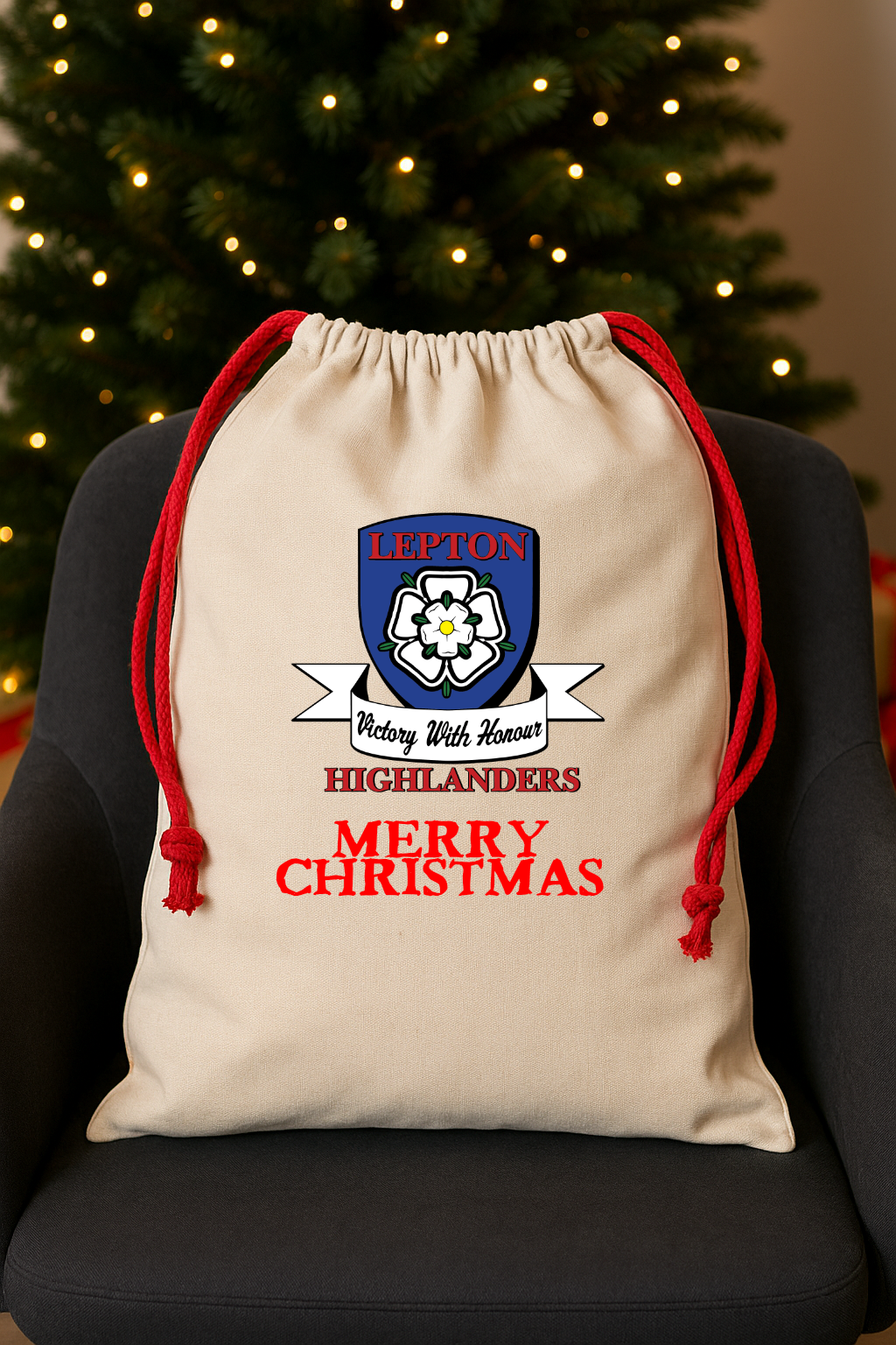 Lepton Highlanders FC, JFC, CC & SC - Large Xmas Sack