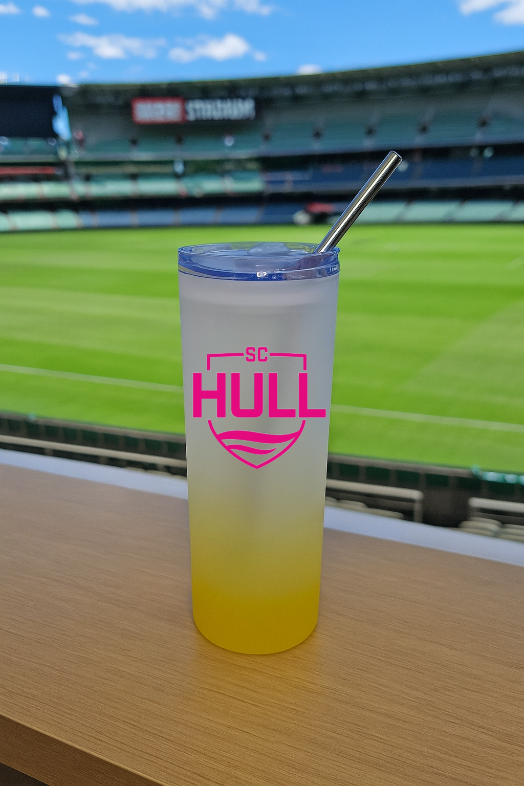 Sporting Club Hull - Yellow Frosted Glass Jar