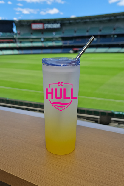 Sporting Club Hull - Yellow Frosted Glass Jar