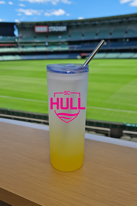 Sporting Club Hull - Yellow Frosted Glass Jar