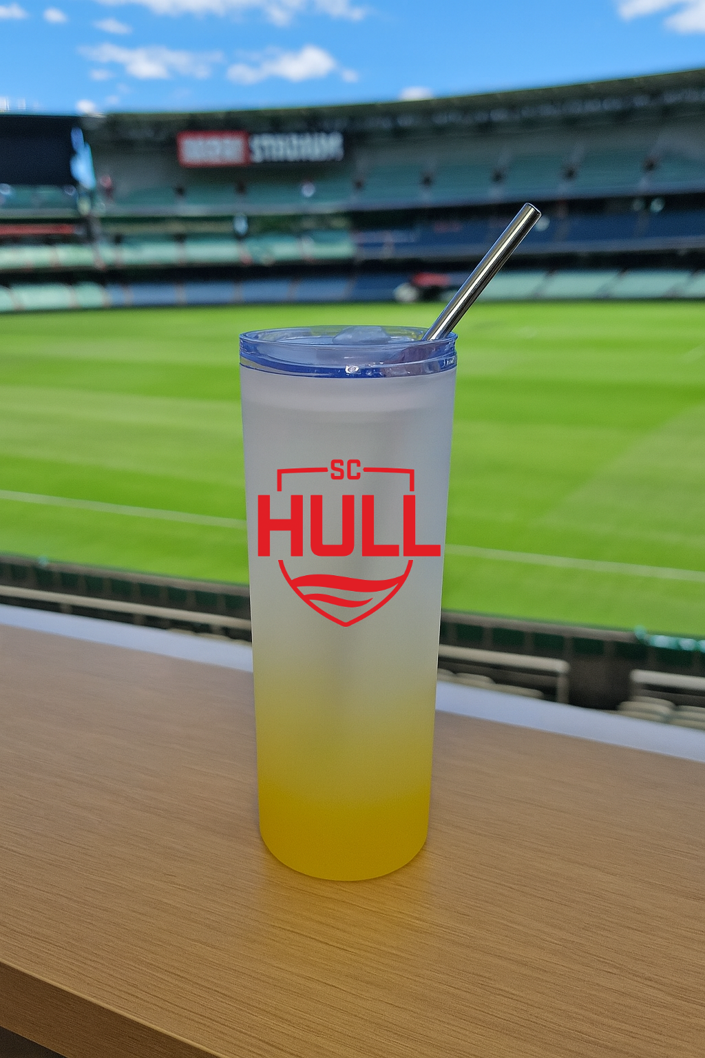 Sporting Club Hull - Yellow Frosted Glass Jar