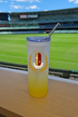 Kirkburton Cricket Club - Yellow Frosted Glass Jar