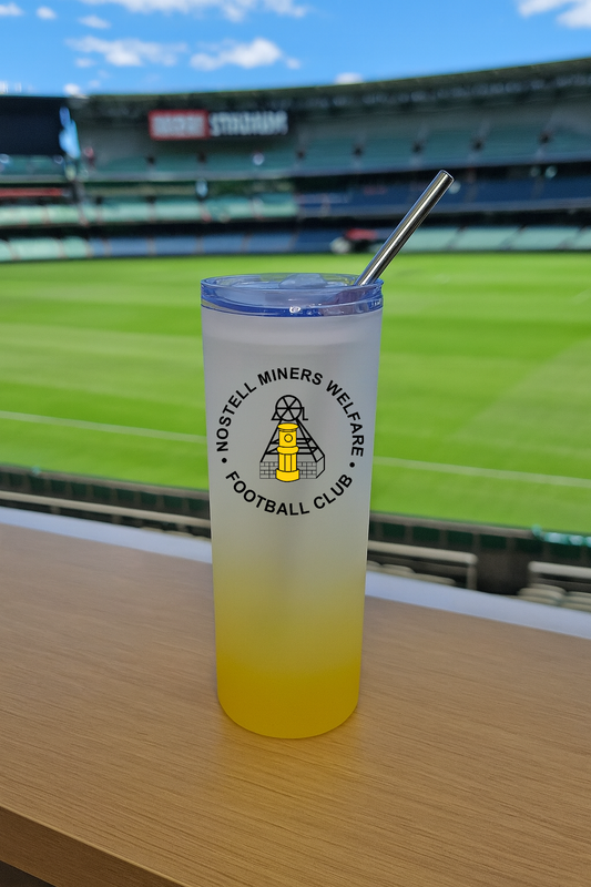 Nostell Miners Welfare FC - Yellow Frosted Glass Jar
