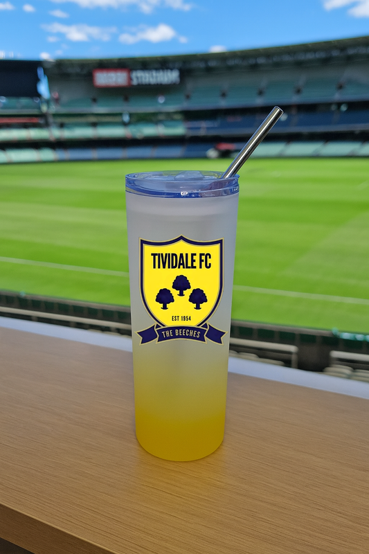 Tividale FC - Yellow Frosted Glass Jar