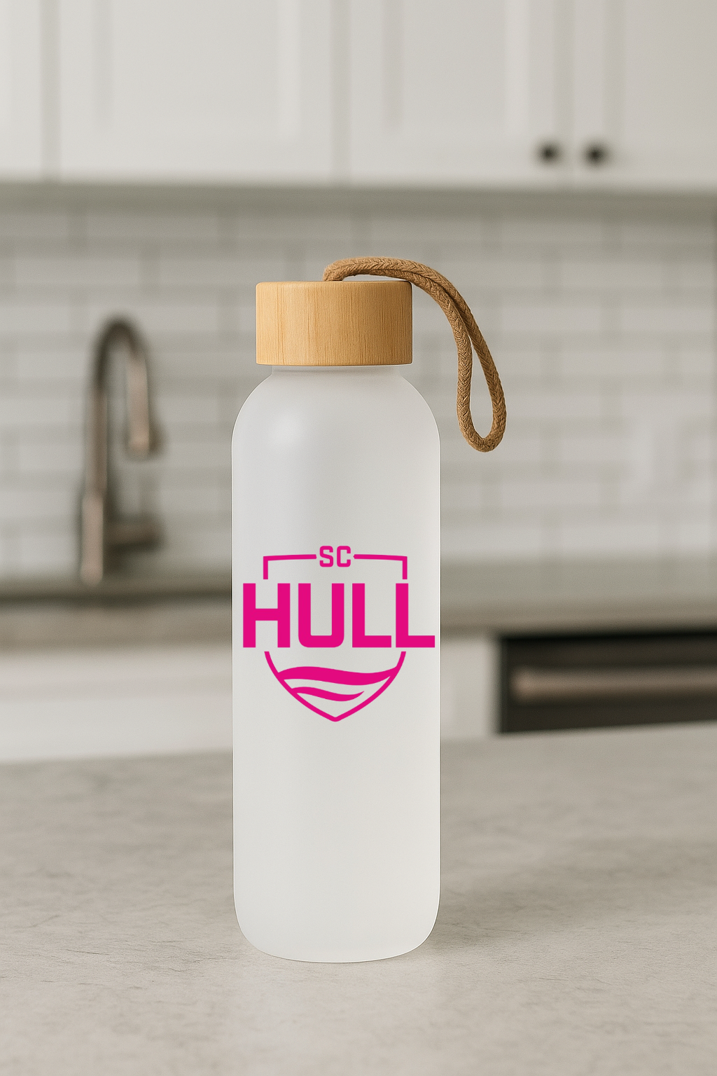 Sporting Club Hull - Bamboo Lid Frosted Glass Jar