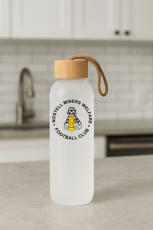 Nostell Miners Welfare FC - Bamboo Lid Frosted Glass Jar