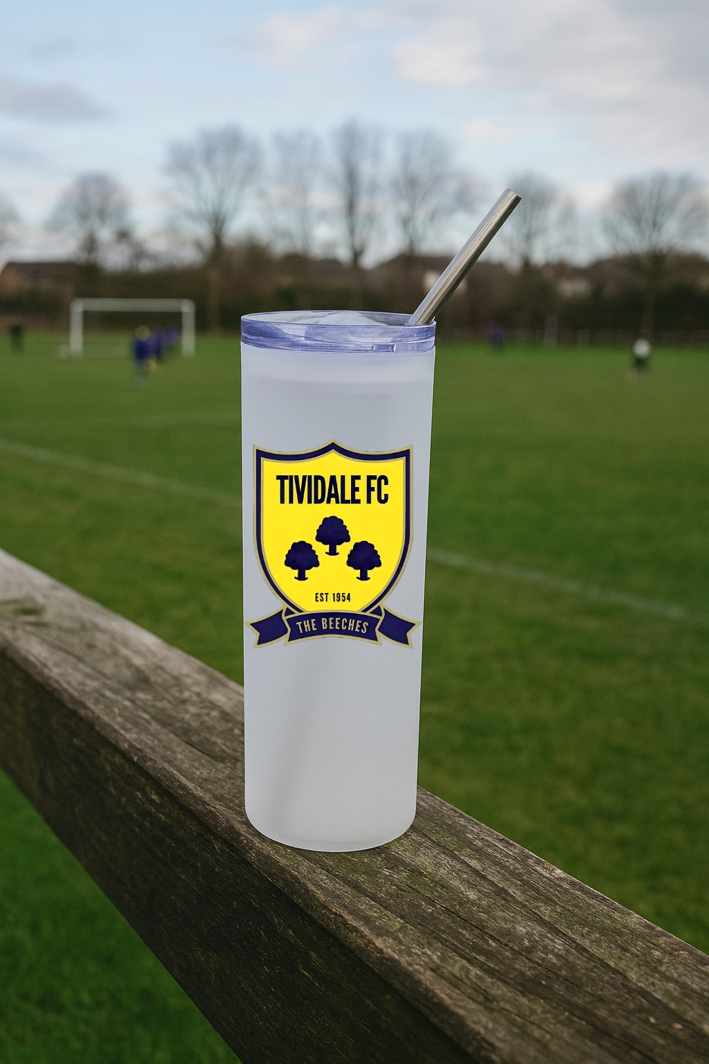 Tividale FC - Clear Frosted Glass Jar