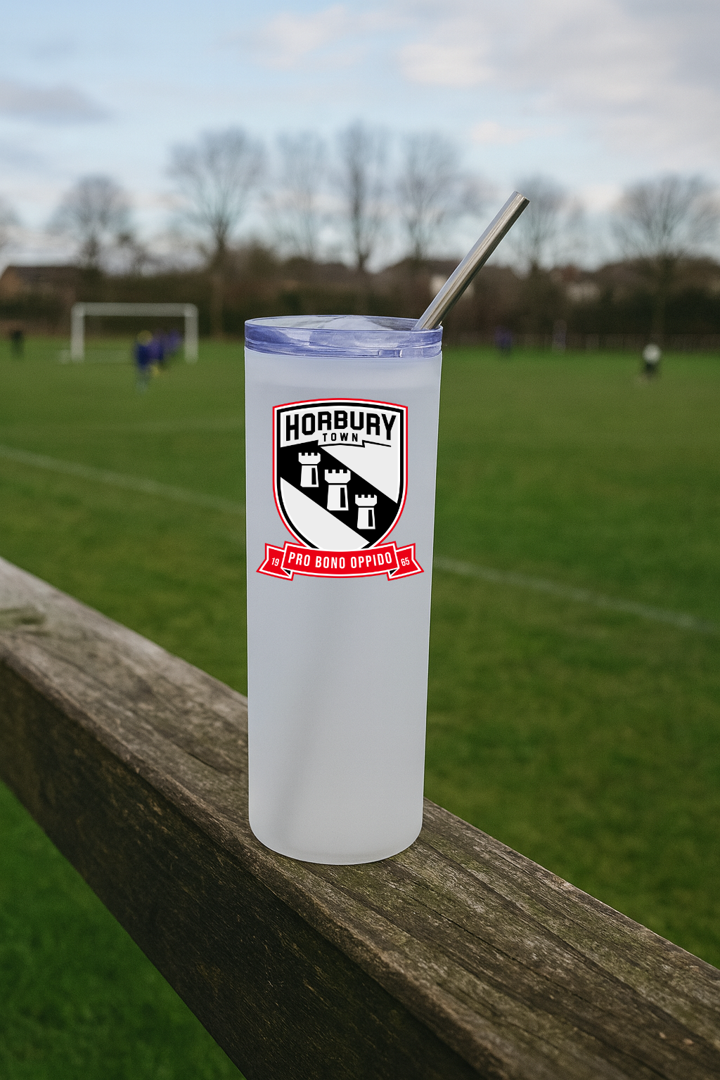 Horbury Town FC - Clear Frosted Glass Jar