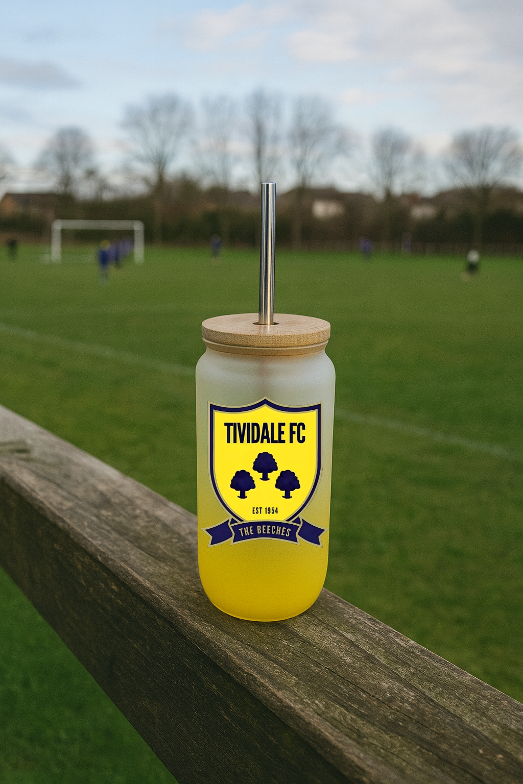 Tividale FC - Bamboo Lid Glass Jar