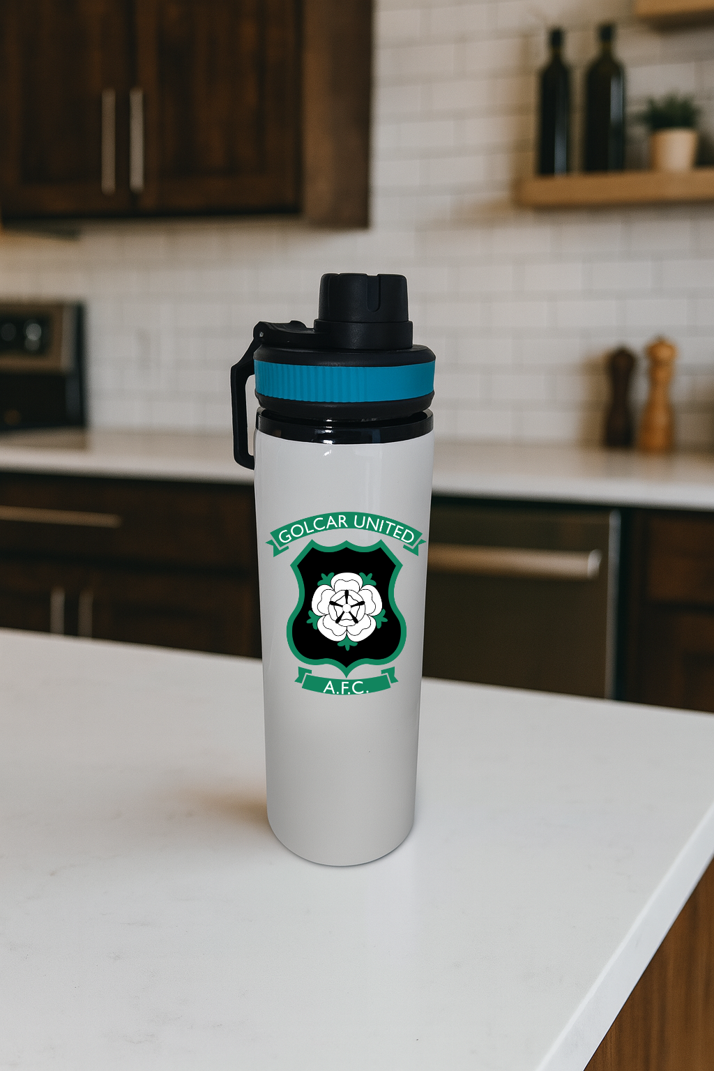 Golcar United FC - Water Bottle - Blue