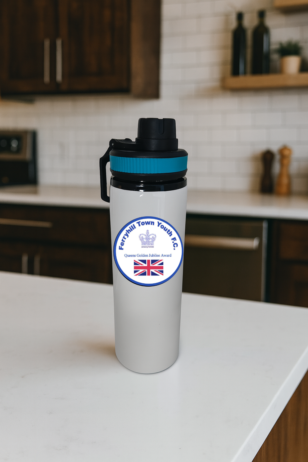 Ferryhill Town Youth FC - Water Bottle - Blue