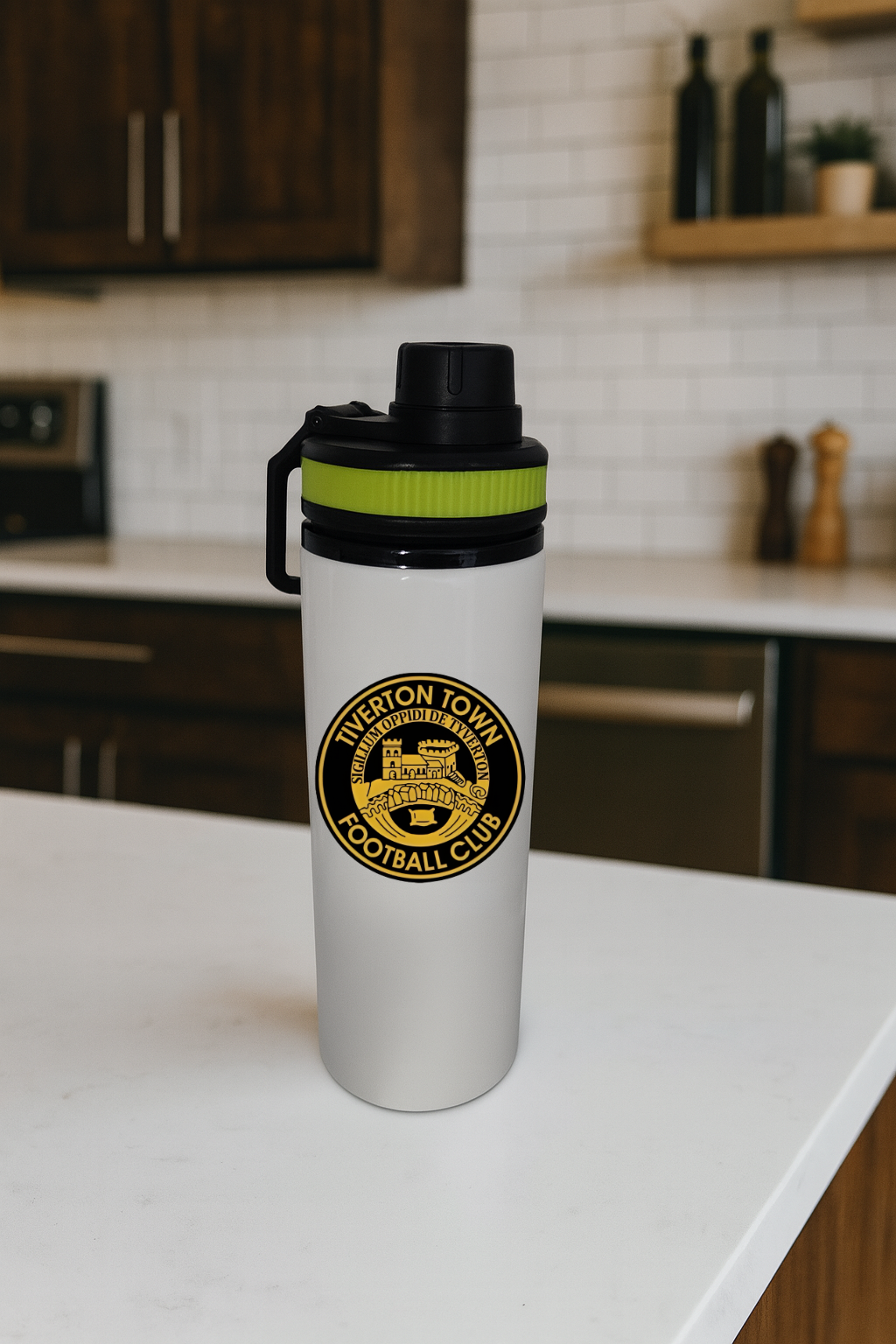 Tiverton Town FC - Water Bottle - Green