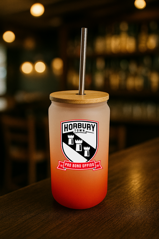Horbury Town FC - Bamboo Lid Glass Jar