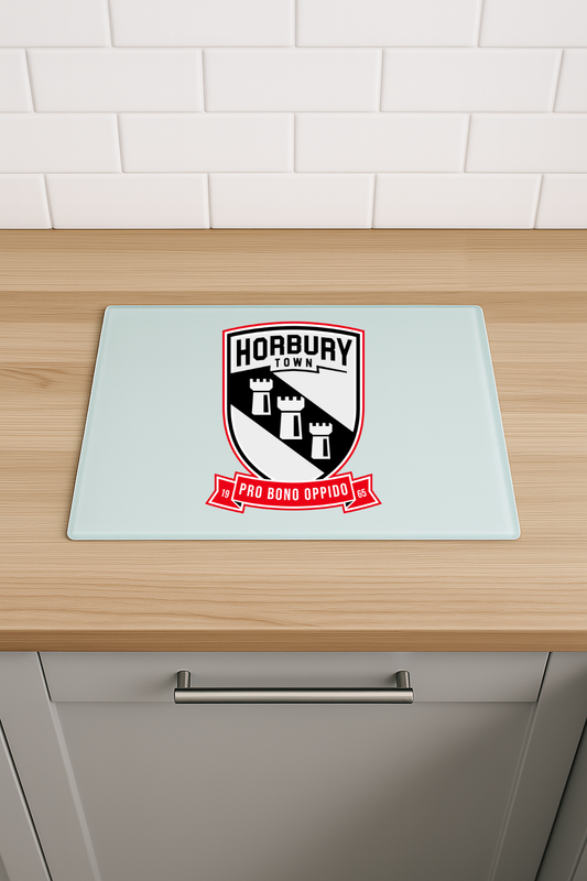 Horbury Town FC - Chinchilla Glass Chopping Board