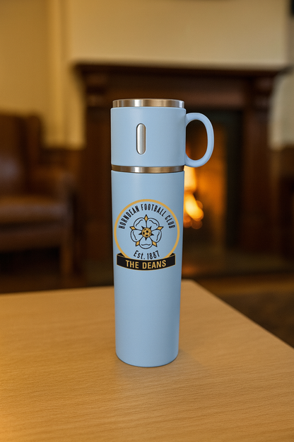 Horndean FC - Thermos Flask With Cup Lid - Blue