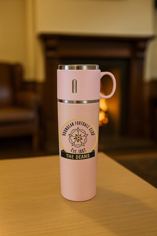 Horndean FC - Thermos Flask With Cup Lid - Pink