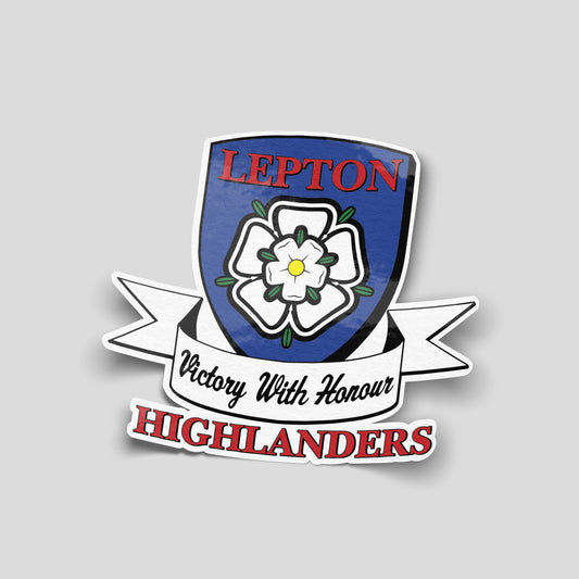 Lepton Highlanders FC, JFC, CC and SC - Vinyl Car Sticker (Pack of 2)