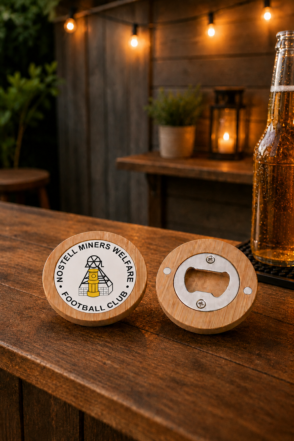 Nostell Miners Welfare FC - Bamboo Lid Bottle Opener