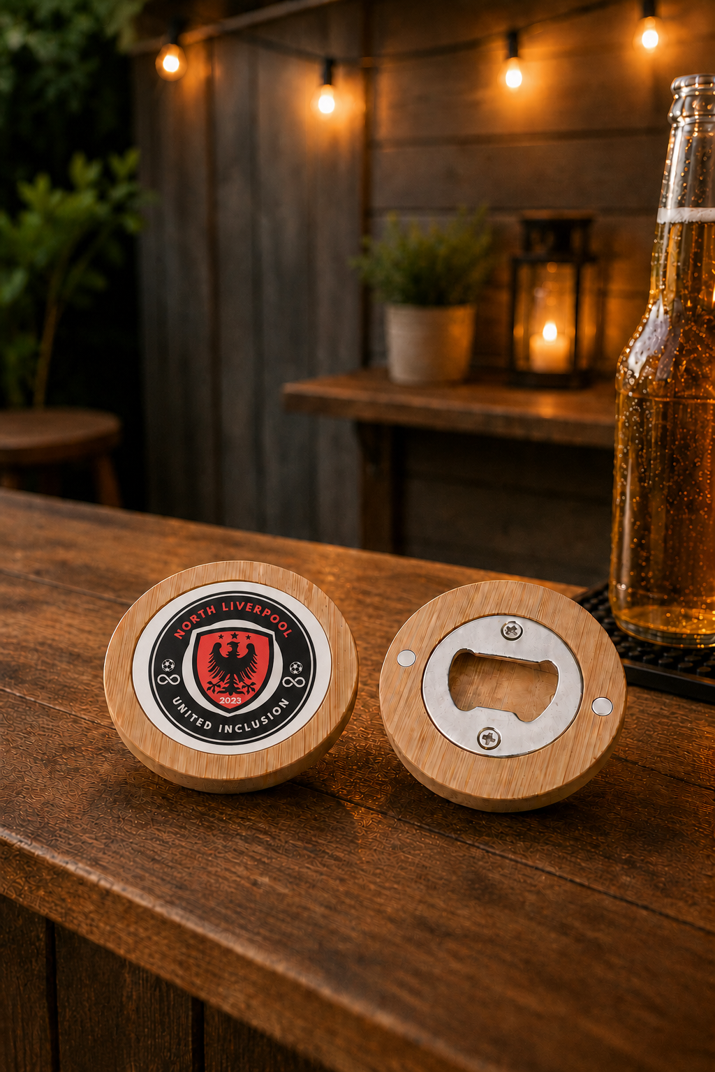 North Liverpool United Inclusion - Bamboo Lid Bottle Opener
