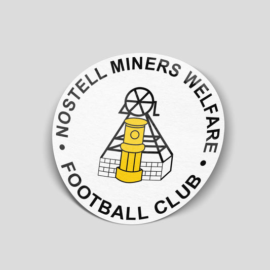 Nostell Welfare Miners FC - Vinyl Car Sticker (Pack of 2)