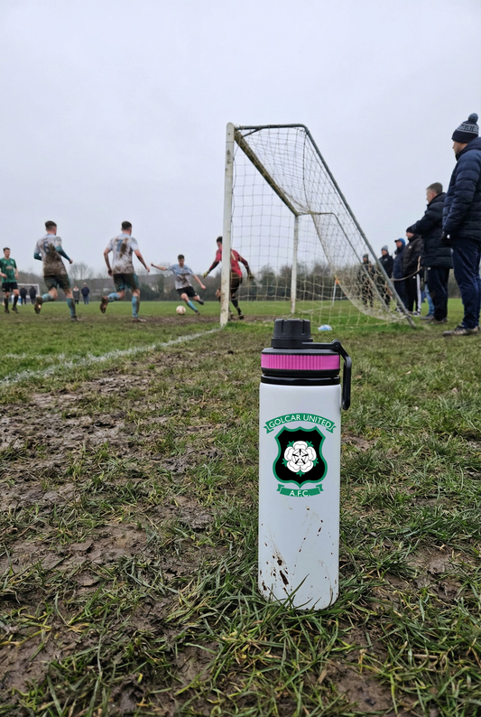 Golcar United FC - Water Bottle Pink
