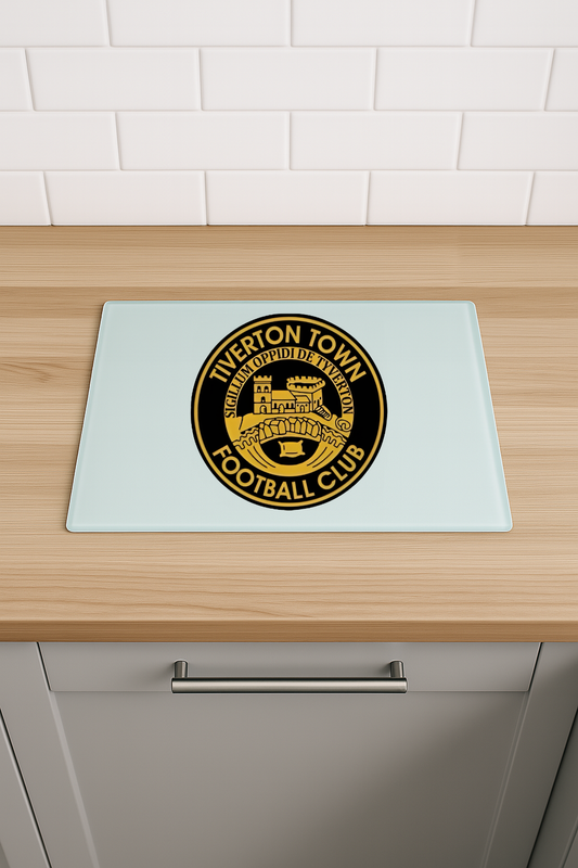 Tiverton Town FC - Chinchilla Glass Chopping Board