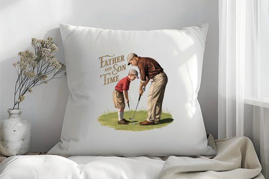 Father & Son Time Golf Cushion