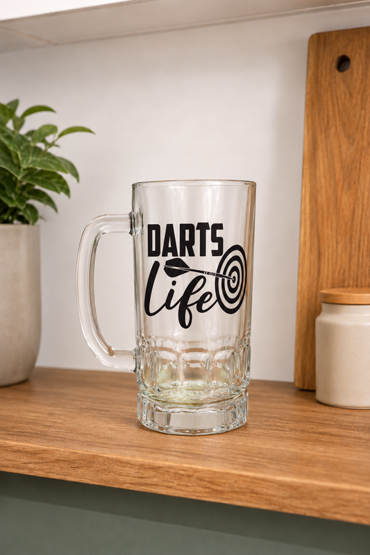 Darts Life - Pint Glass Beer Stein