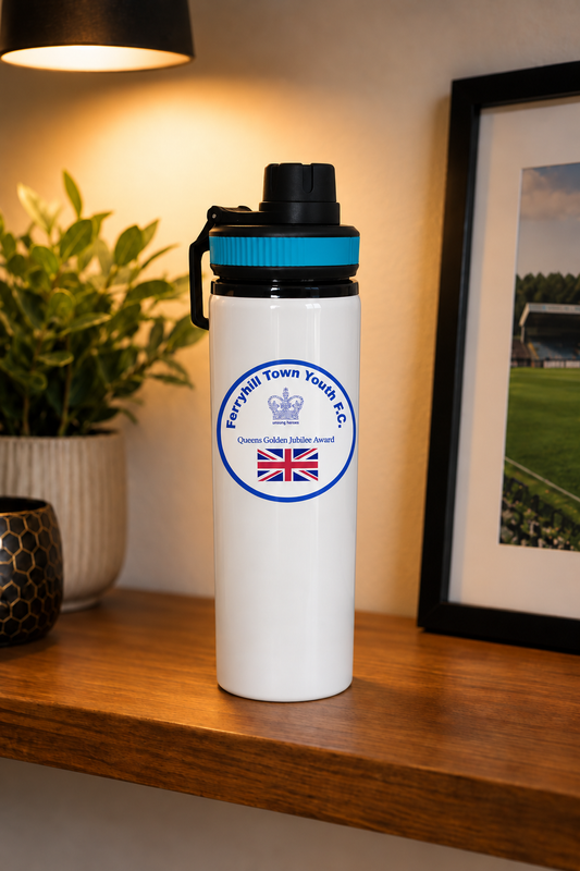 Ferryhill Town Youth FC - Water Bottle - Blue