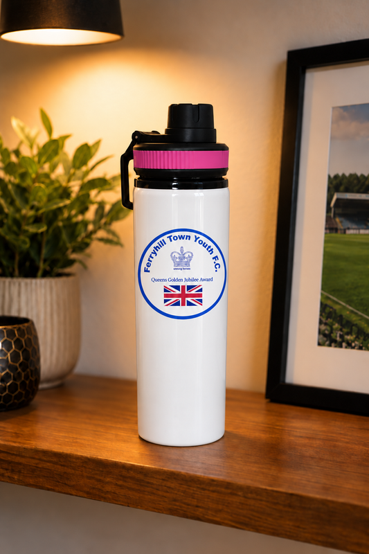 Ferryhill Town Youth FC - Water Bottle - Pink