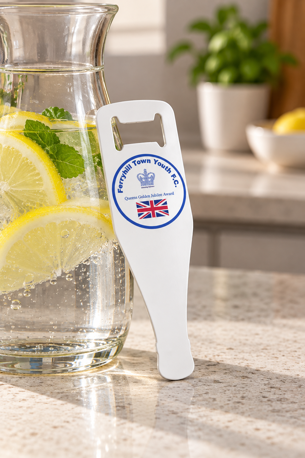 Ferryhill Town Youth FC - Wine Shaped Bottle Opener