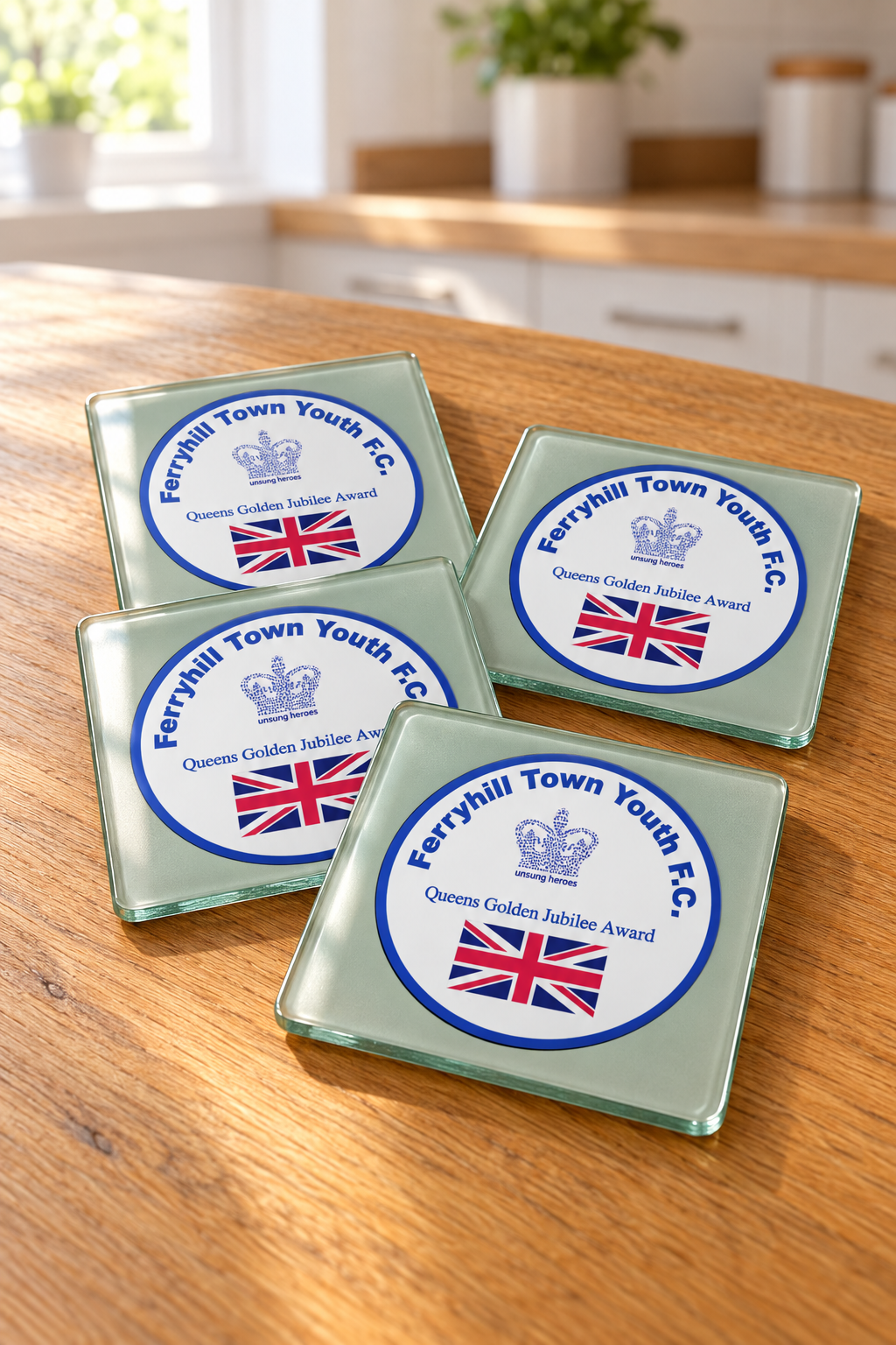 Ferryhill Town Youth FC - Glass Coasters (4)