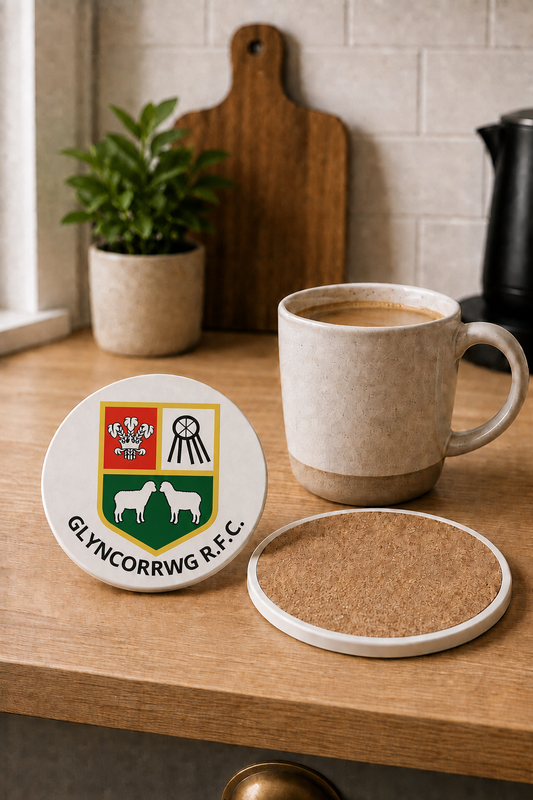 Glyncorrwg RFC - Ceramic Coaster