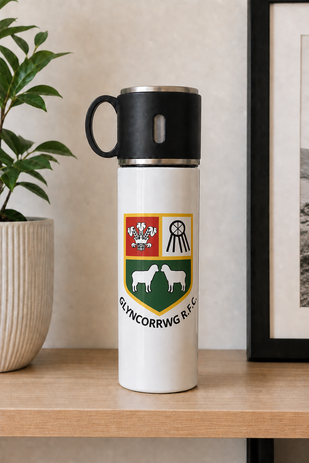 Glyncorrwg RFC - Travel Flask With Cup Lid