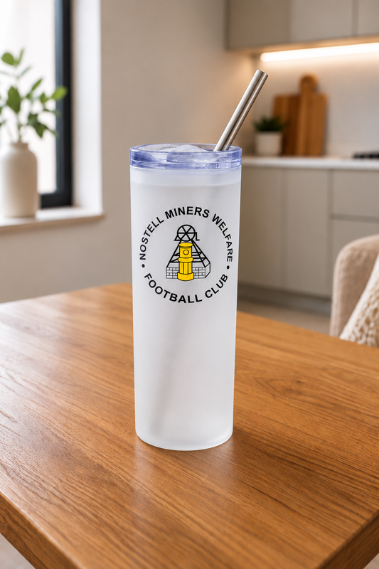 Nostell Miners Welfare FC - Clear Frosted Glass Jar