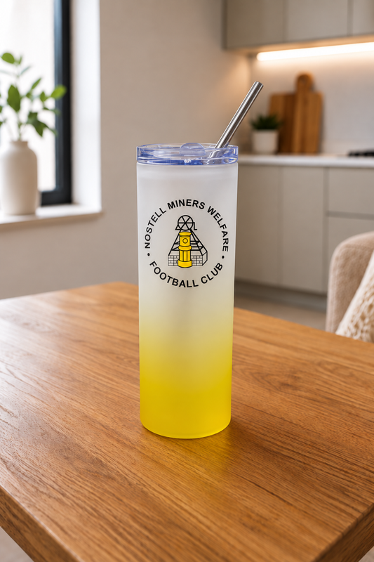 Nostell Miners Welfare FC - Yellow Frosted Glass Jar