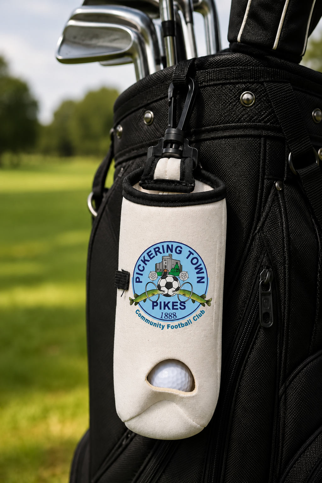 Pickering Town FC Golf Ball Holder mockup