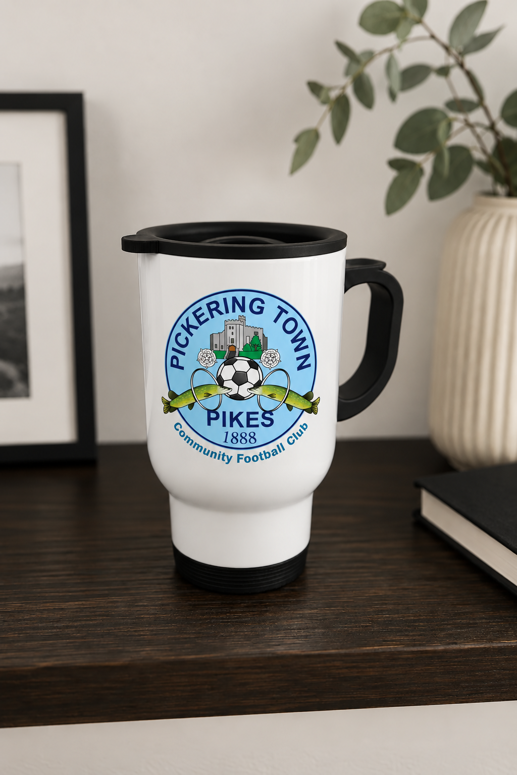 Pickering Town FC Travel Mug mockup