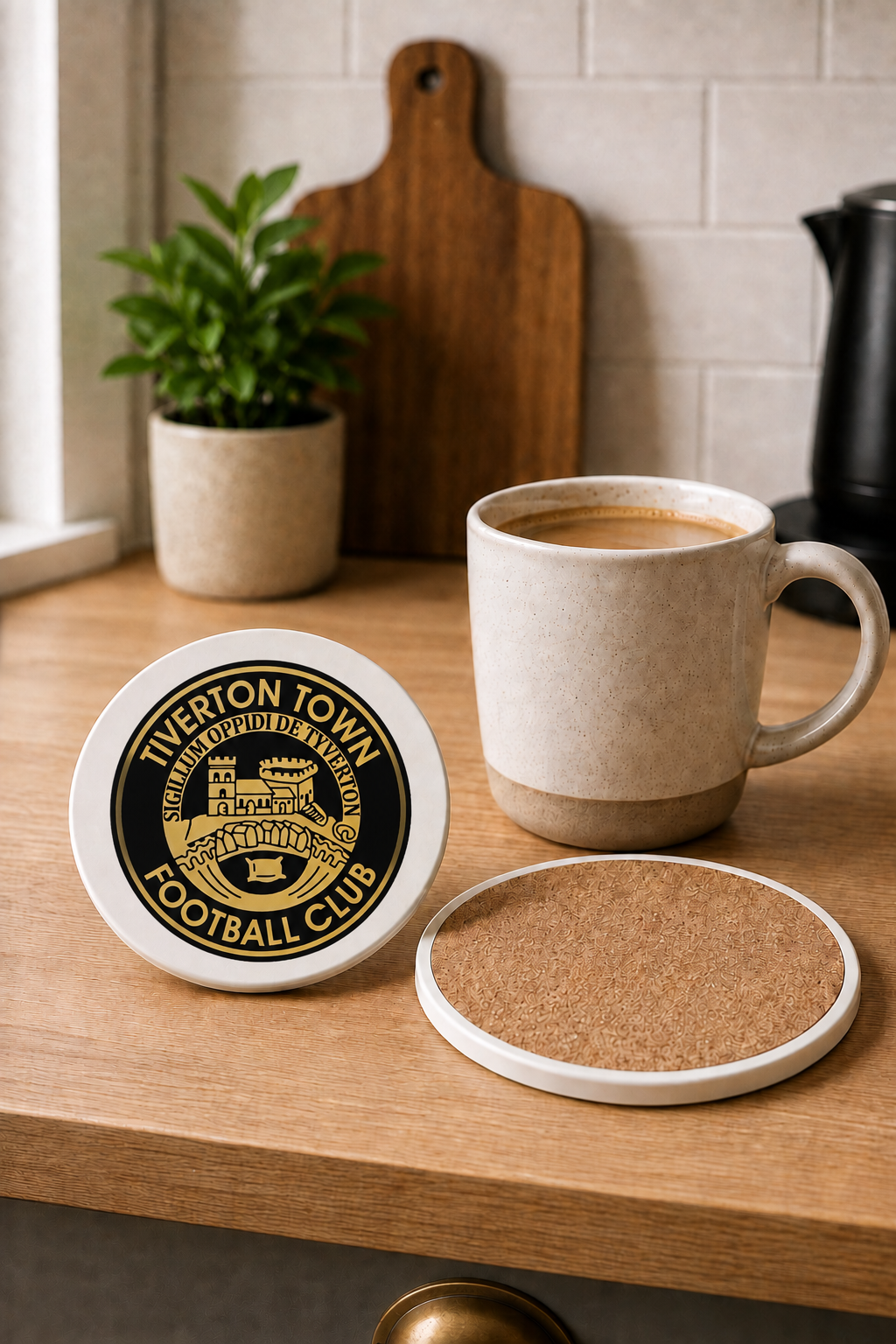 Tiverton Town FC - Ceramic Coaster