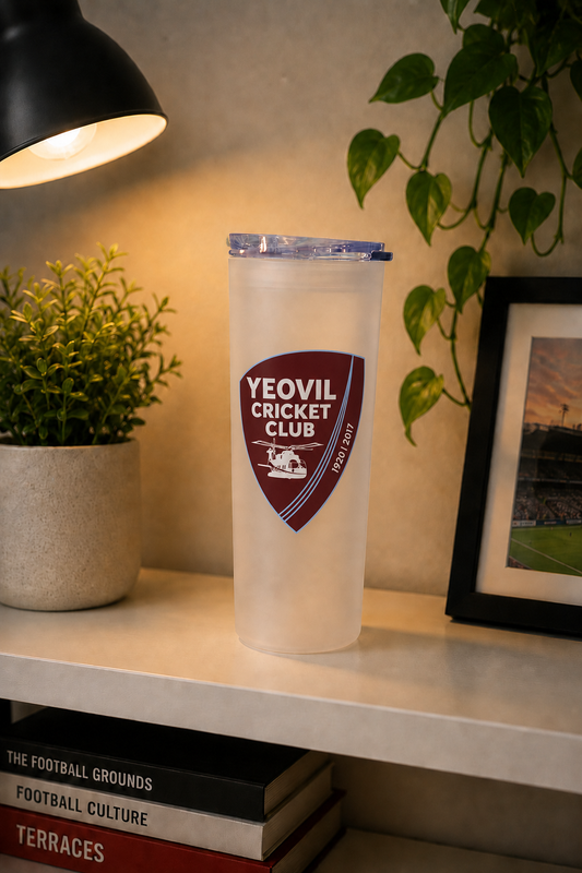 Yeovil Cricket Club - Clear Frosted Glass Jar