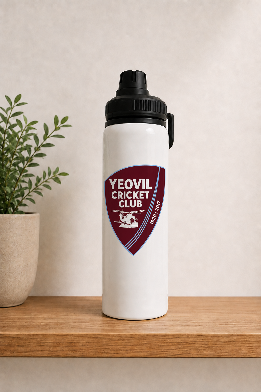 Yeovil Cricket Club - Water Bottle - Black